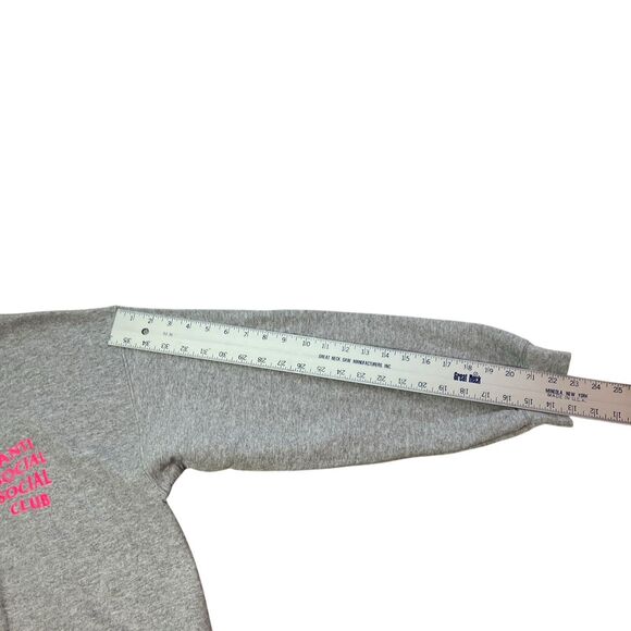 Anti Social Social Club Streetwear Sweatshirt Large Grey Pink ASSC Pullover - Picture 8 of 9